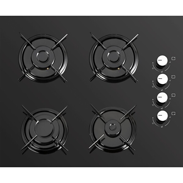 Luxell LX-40 TAHDF 4 Gözü Gazlı Ankastre Cam Ocak Siyah - LPG Ayarlı