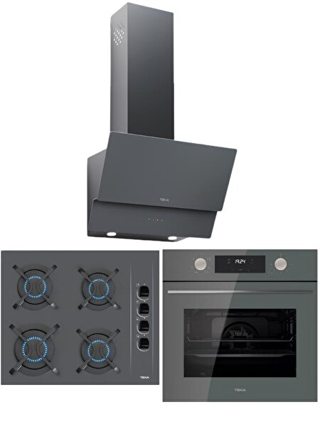 Teka Chef 4 Gri Ankastre Set (GBC 64002 - HAK 625 - ATV 60 Pro)