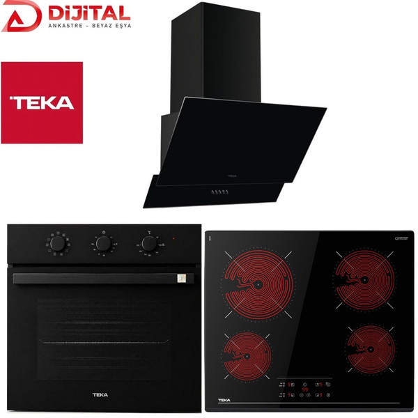 Teka Ankastre Set Siyah (HBB 54500 BK - TBC 64010 - ATV 60.3 BK)