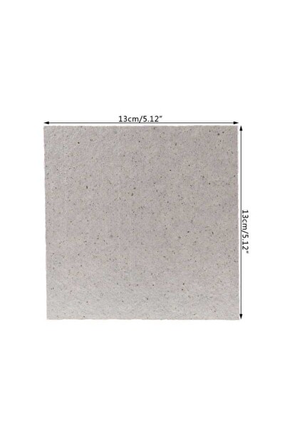 Mikrodalga Fırın Mika Levha Gri Plaka 13 X 13 Cm Yedek Parça 3