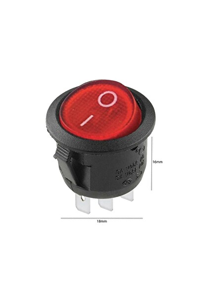Anahtar Yuvarlak Işıklı 3 Bacak Fs-31