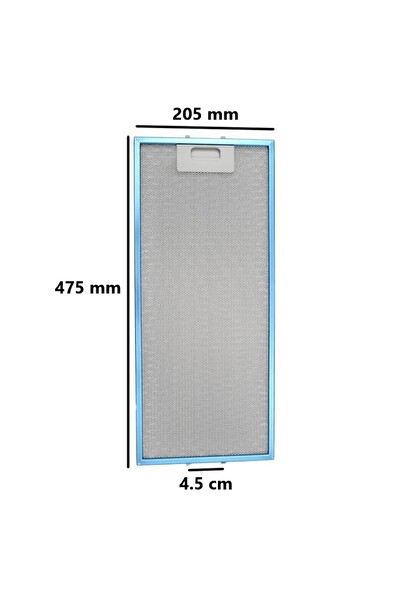 20,5 X47,4 Cm Ankastre Aspiratör Davlumbaz Alüminyum Yağ Filtresi