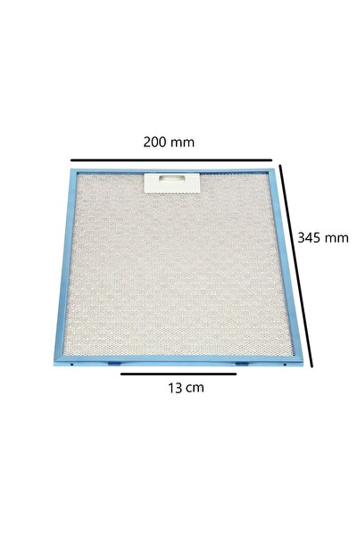 BOSCH DWK65AD70R Davlumbaz Alüminyum Filtresi - 200 X 345 mm Tırnak Arası 13 Cm