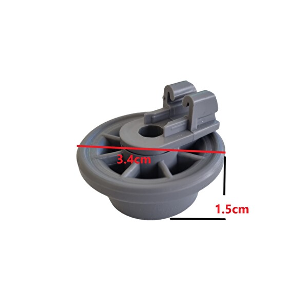 Bosch Bulaşık Makinesi Uyumlu Yeni Model Alt Sepet Tekeri 611475 10 Adet