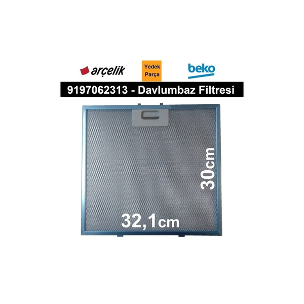 Beko Ade 93640 S (8865441200) Uyumlu Davlumbaz Filtre 9197062313