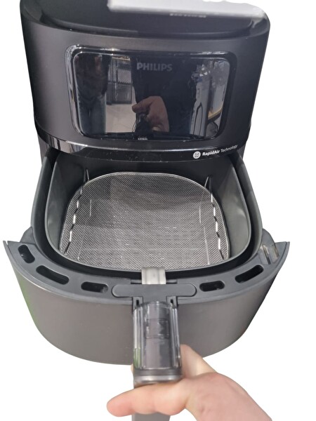 Popüler Philips Airfryer 3000 Serisi HD9257/80 XL 5.6 L Fritöz Buhar Izgarası ve Yağ Önleyici Aparat