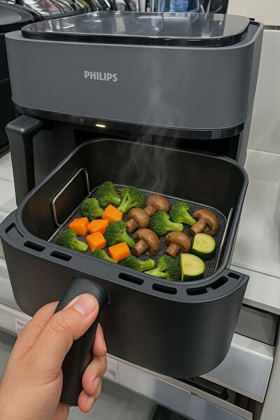 Popüler Philips NA350/00 3000 Serisi Uyumlu Buhar Pişirme Aparatı 304 Paslanmaz Çelik