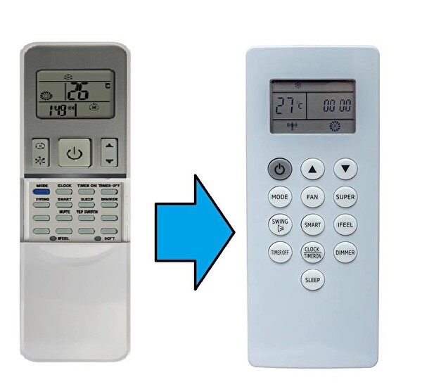 Tayfun Ecotherma- Fjtherma- Hisense DG11H1-01E DG11H1-01 Klima Kumanda