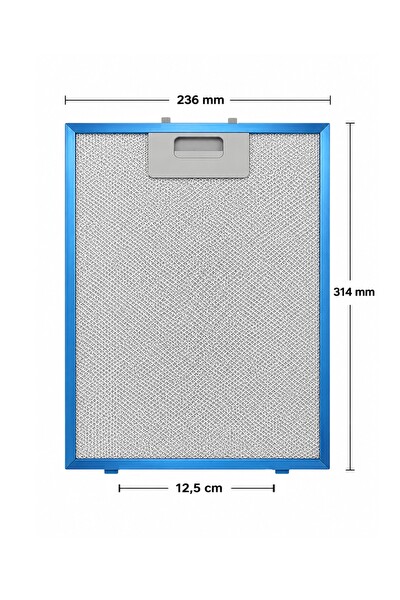 Popüler Teka TVT 60- 90 Uyumlu Davlumbaz Filtresi 236×314 MM Tel Yağ Filtresi Mutfak Aspiratörü