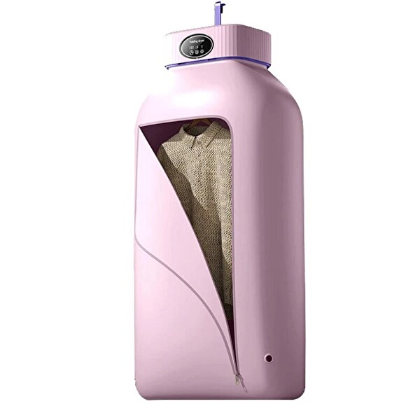 Pell Katlanır Pembe Çamaşır Kurutma Makinesi
