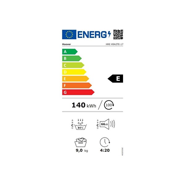 Hoover HREH 9A2TE-17 9 KG Wi-Fi Bağlantılı Kurutma Makinesi