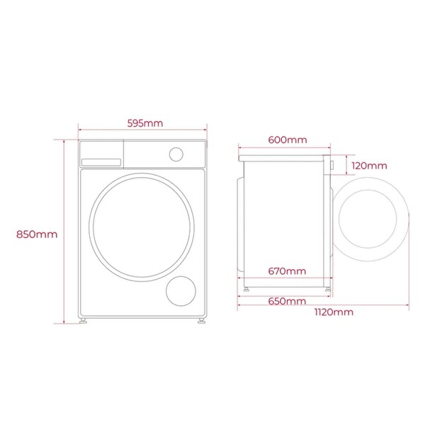 Teka D 209C W TR 9 KG Isı Pompalı Çamaşır Kurutma Makinesi