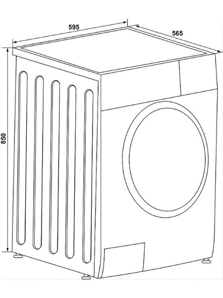 Hafele Orion 10KG/7 KG Gri Kurutmalı Çamaşır Makinesi