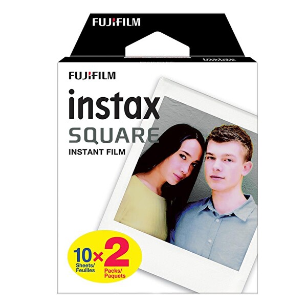 Fujifilm Instax SQ1 Beyaz Fotoğraf Makinesi ve 20'li Kare Film