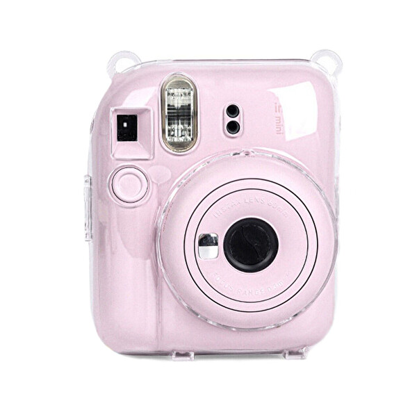 Fujifilm Instax Mini 12 Pembe Fotoğraf Makinesi - 10'lu Film Ve Şeffaf Kılıf Seti