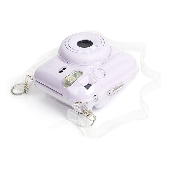 Fujifilm Instax Mini 12 Pembe Fotoğraf Makinesi 10'lu Film Laporta Albüm ve Şeffaf Kılıf Seti