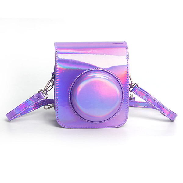 Fujifilm Instax Mini 12 Lila Fotoğraf Makinesi 10'lu Film ve Parlak Kılıf Seti