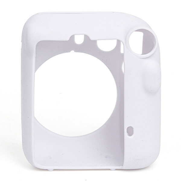 Fujifilm Instax Mini 12 Beyaz Fotoğraf Makinesi- 10'lu Film - Kıskaçlı Stand - Mini Albüm ve Silikon Kılıf Seti
