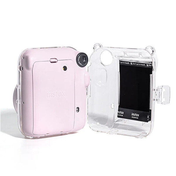 Fujifilm Instax Mini 12 Yeşil Fotoğraf Makinesi 10'lu Film Kare Albüm ve Şeffaf Kılıf Seti