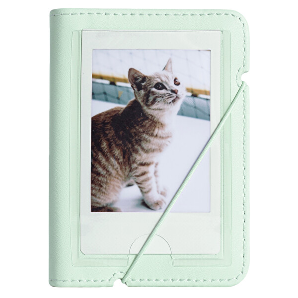 Fujifilm Instax Mini 12 Yeşil Fotoğraf Makinesi-20'lu Film-Mini Albüm ve Deri Kılıf Seti FOTSI197-S4-20-MA-DK