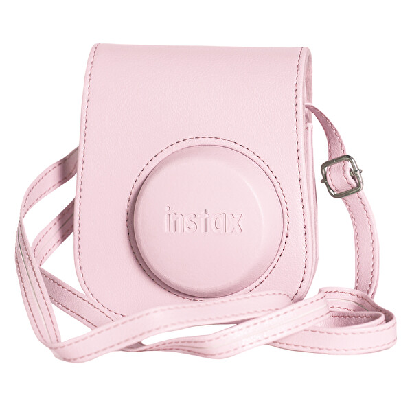 Fujifilm Instax Mini 12 Pembe Şipşak Fotoğraf Makinesi - Çerçeve ve Deri Kılıf Seti