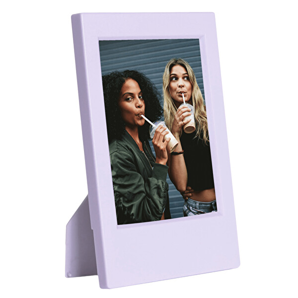 Fujifilm Instax Mini 12 Lila Şipşak Fotoğraf Makinesi - Çerçeve ve Deri Kılıf Seti