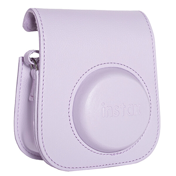 Fujifilm Instax Mini 12 Lila Fotoğraf Makinesi - 20'li Film - Çerçeve Ve Deri Kılıf Seti