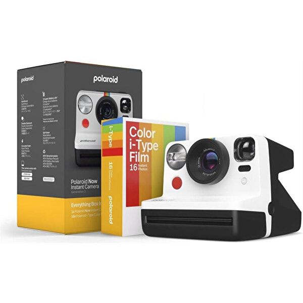 Polaroid Polaroid Now Gen2 Instant Bundle Siyah Beyaz Fotoğraf Makinesi ve Film