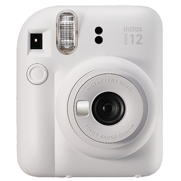 Fujifilm Instax Mini 12 Beyaz Fotoğraf Makinesi-Askı-Pil-Çanta-10’lu Film-Albüm Seti