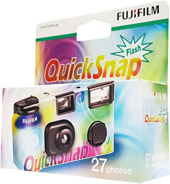 Fujifilm QuickSnap 27 Pozluk Çek At Flaşlı Analog Fotoğraf Makinesi