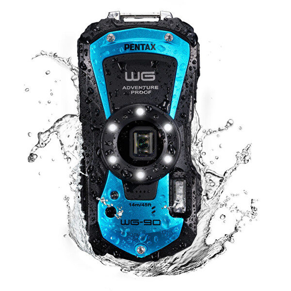 Ricoh Pentax WG-90 Mavi Kompakt Fotoğraf Makinesi