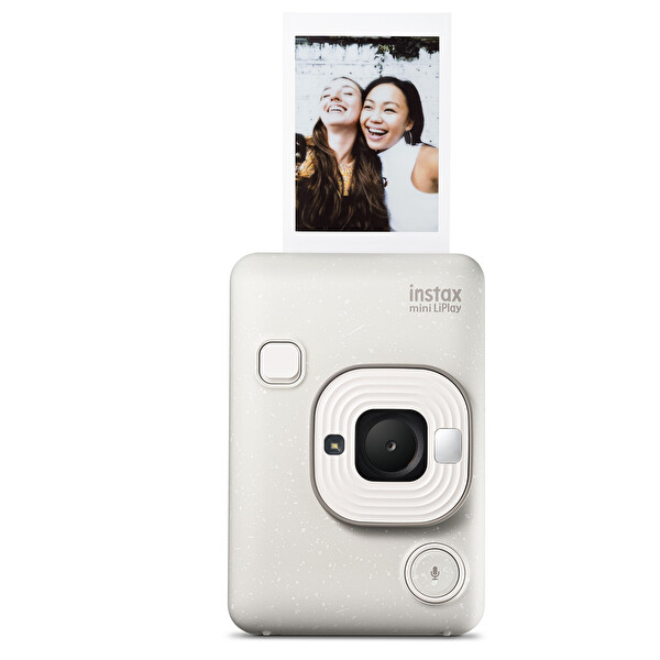 Fujifilm Instax Mini LiPlay Hybrid Misty White Fotoğraf Makinesi - 10'lu Film