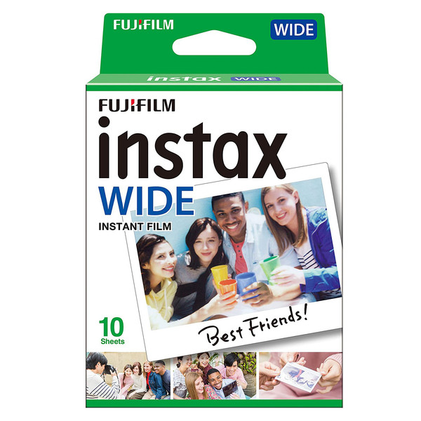 Fujifilm Instax Wide 400 Yeşil Fotoğraf Makinesi - 10'lu Film Kıskaç ve Deri Albüm Seti