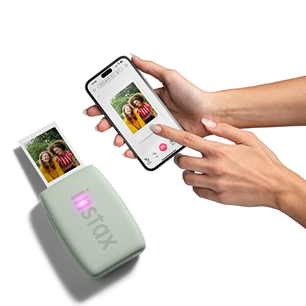 Fujifilm Instax Mini Link 3 Yeşil Akıllı Telefon Yazıcısı Beyaz Çanta ve 20'li Mini Film