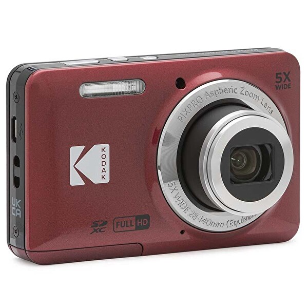 Kodak Friendly Zoom FZ55 5x Yakınlaştırma Dijital Fotoğraf Makinesi Kırmızı