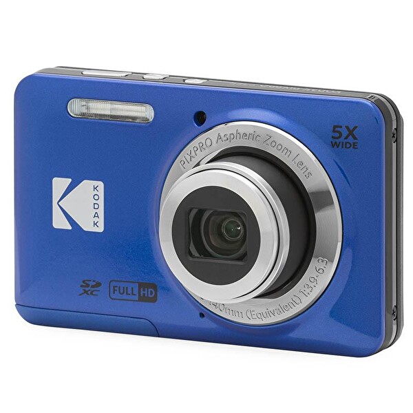 Kodak Friendly Zoom FZ55 5x Yakınlaştırma Dijital Fotoğraf Makinesi Mavi