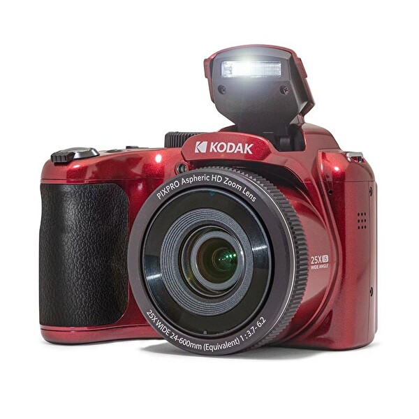 Kodak PixPro Astro Zoom AZ255/25x Yakınlaştırma Dijital Fotoğraf Makinesi-Kırmızı