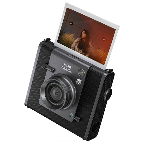 Instax Wide Evo Siyah Şipşak Anında Baskı ve Yazıcı Özellikli Hybrid Fotoğraf Makinesi