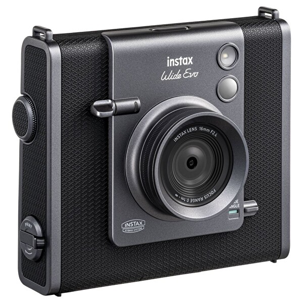 Fujifilm Instax Wide Evo Siyah Şipşak Anında Baskı Hybrid Fotoğraf Makinesi ve 20'li Film