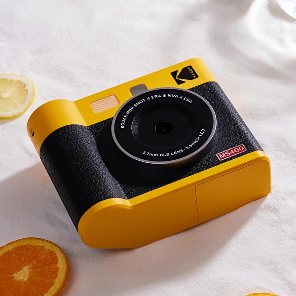 Kodak Mini Shot 4 Era Sarı 4x4 Filmli Fotoğraf Makinesi - 60 Adet Baskı Kağıdı - Aksesuar Kiti
