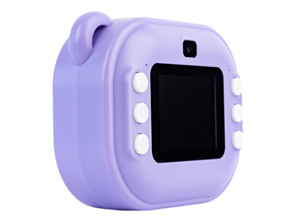 4Berry C10 HD Ekranlı Termal Etiket ve Fotoğraf Baskı Mor Çocuk Kamerası