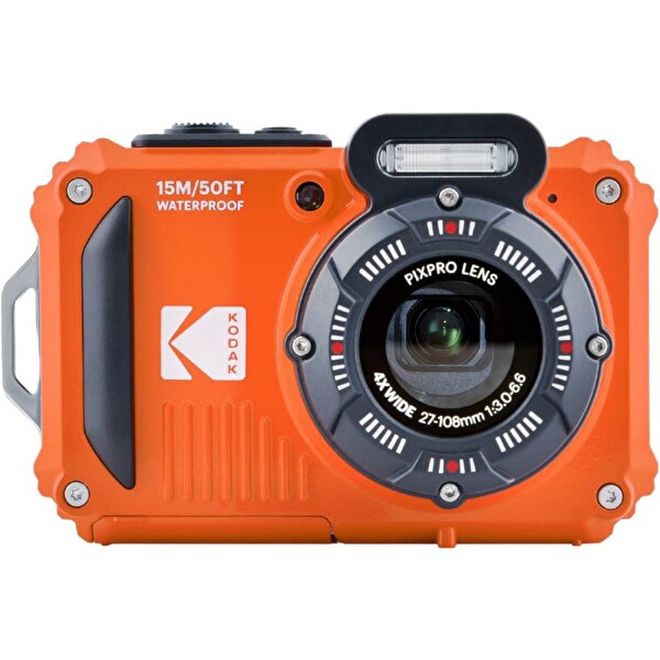 Kodak Pixpro WPZ2/4x Su Altı Fotoğraf Makinesi Turuncu - 16 GB SD Kart - 2. Lityum Pil