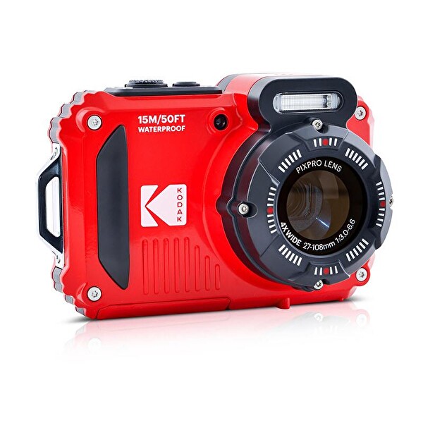 Kodak Pixpro WPZ2/4x Yakınlaştırma Su Altı Fotoğraf Makinesi Kırmızı