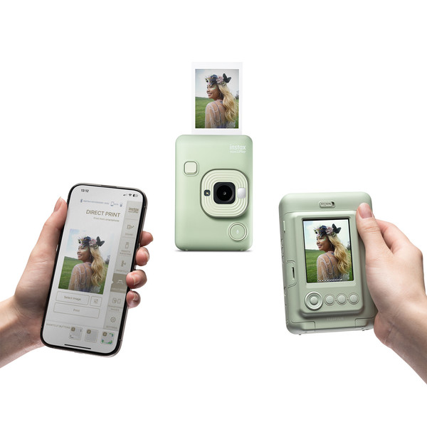 Fujifilm Instax Mini LiPlay Matcha Yeşil Fotoğraf Makinesi 20'li Film Albüm ve Çanta Hediye Seti