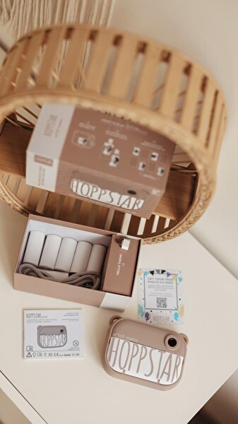 Hoppstar 12474 Artist Memo Dijital Çocuk Kamerası ve Hafıza Oyunu - Açık Kahve