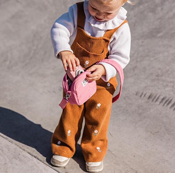 Hoppstar 12455 Rookie ve Expert Kamera Uyumlu Mini Boy Pembe Kamera Çantası