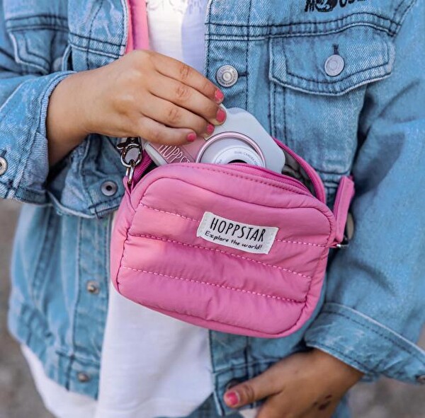 Hoppstar 12455 Rookie ve Expert Kamera Uyumlu Mini Boy Pembe Kamera Çantası
