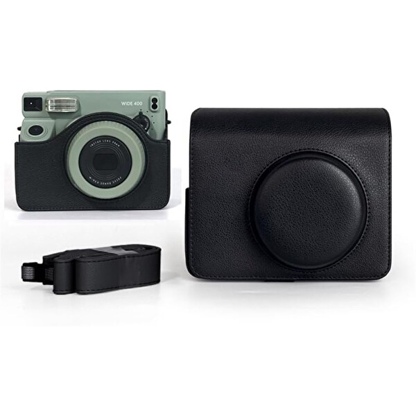 Fujifilm Instax Wide 400 Yeşil Fotoğraf Makinesi Deri Çanta Albüm ve 20'li Film Hediye Seti - FOTSI218-S4-20-DA-DK