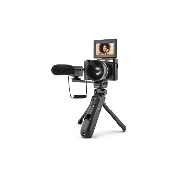 AgfaPhoto Vlog 4 K Fotoğraf - Video Çekim Seti Kompakt Fotoğraf Makinesi