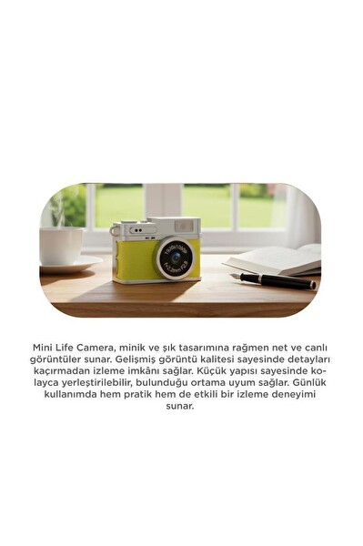 Torima CMR35 Sarı Dijital Mini Cep Boy Anahtarlık 1080P Video Fotoğraf Makinesi Kamera